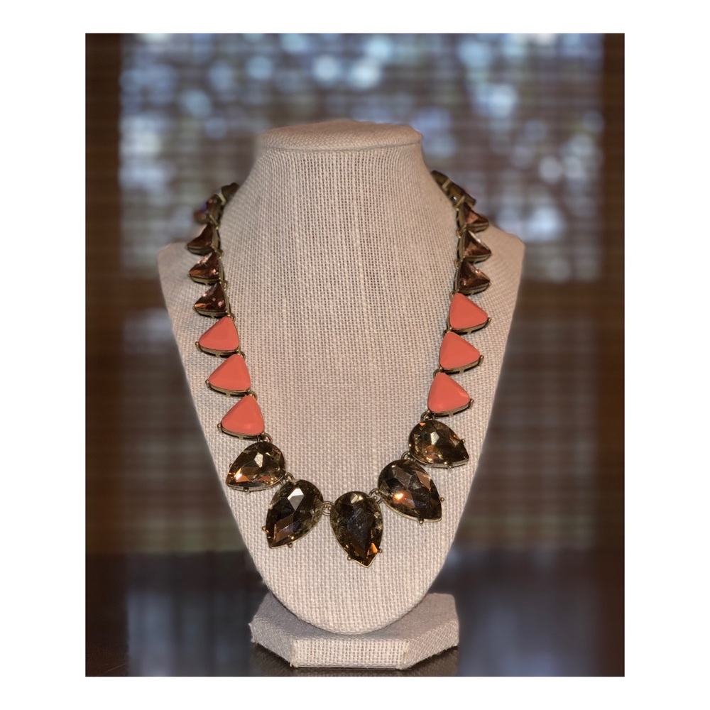Chloe + Isabel Color Code Coral Teardrop Necklace